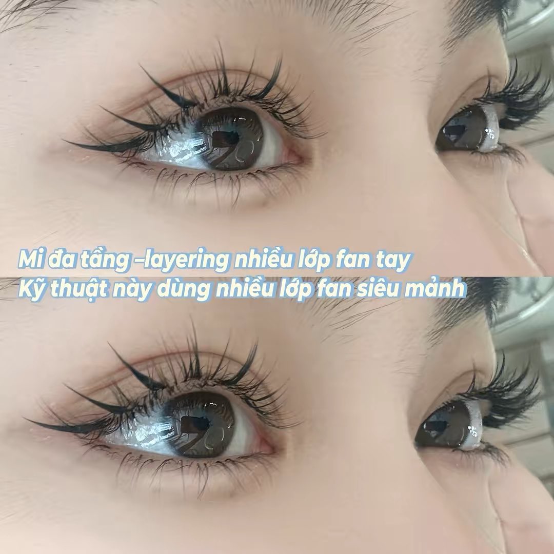 Mẫu móng form thang Coffin giúp tay thon dài