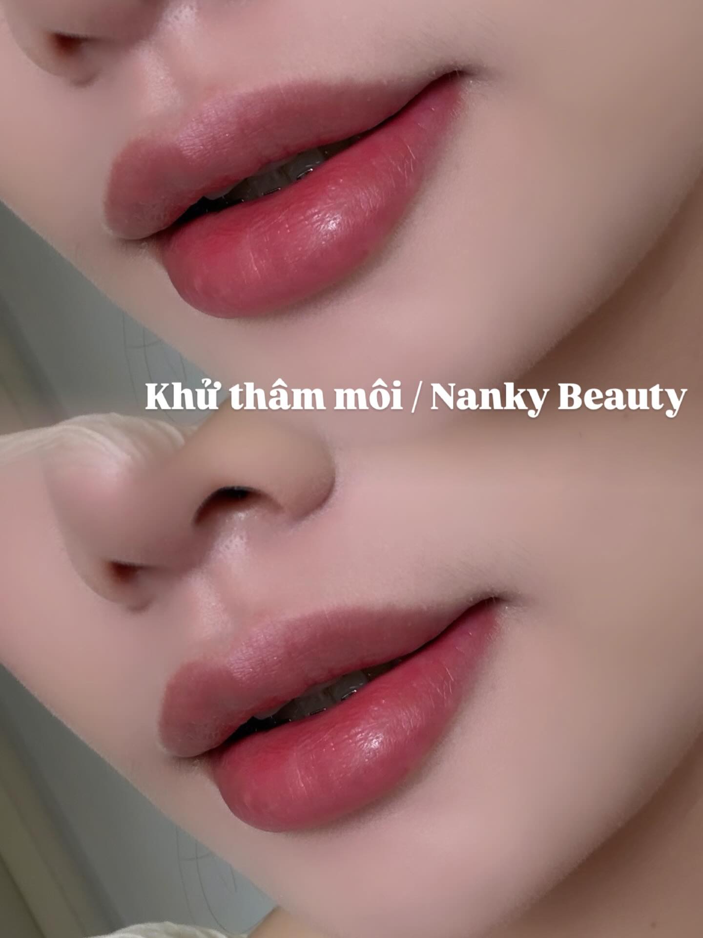 Kỹ thuật viên Nanky Beauty đang thực hiện nối mi