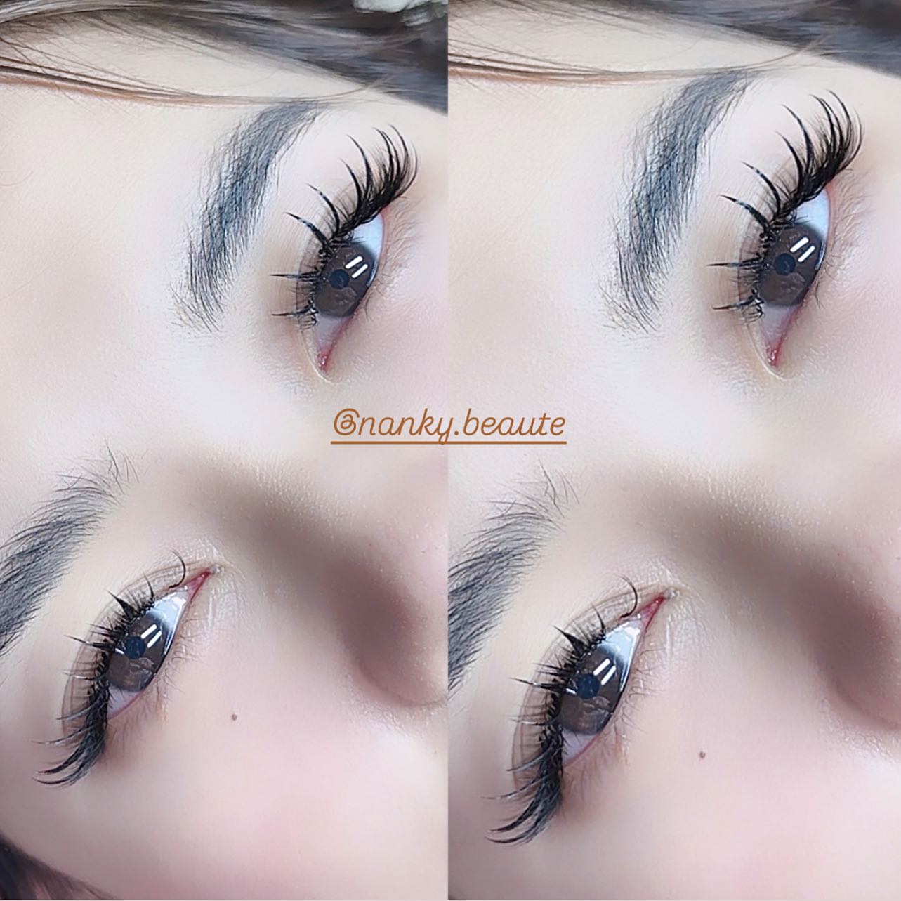 Tác phẩm nối mi volume cho khách hàng tại Quận 2