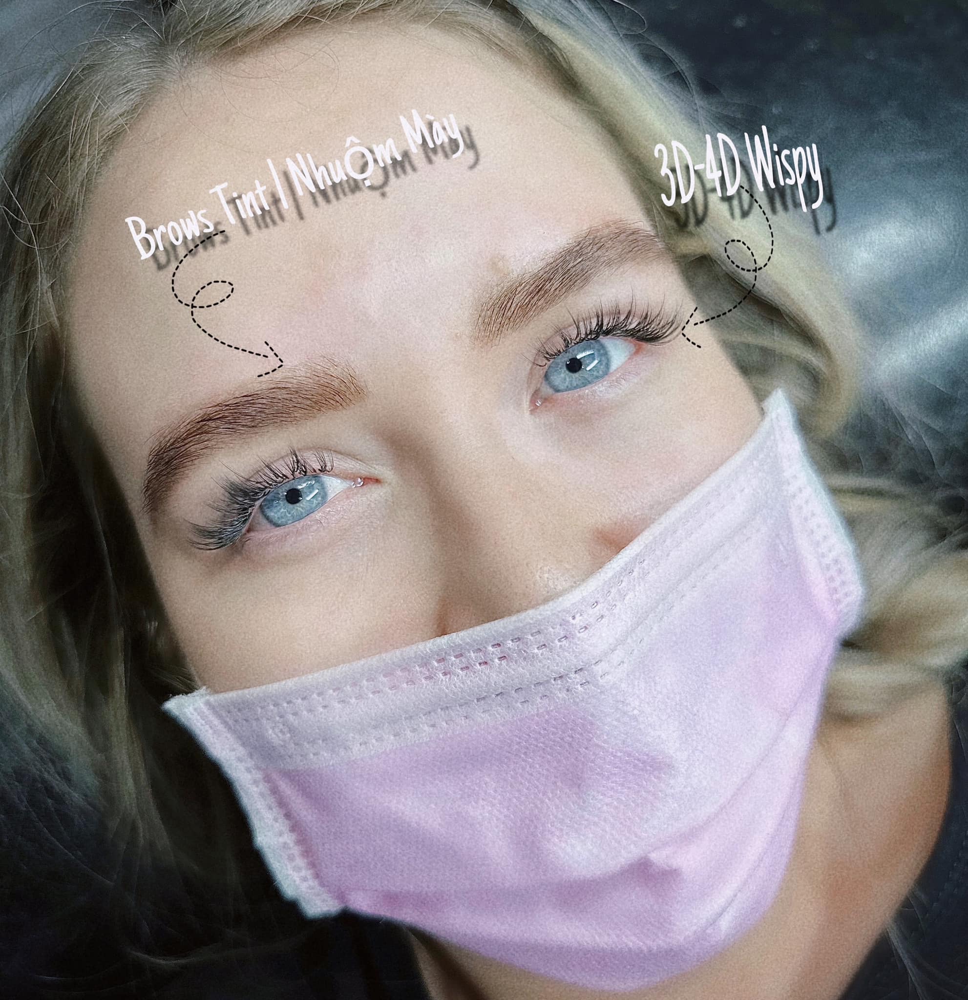 Tác phẩm nối mi mới tại Nanky Beauty Quận 2