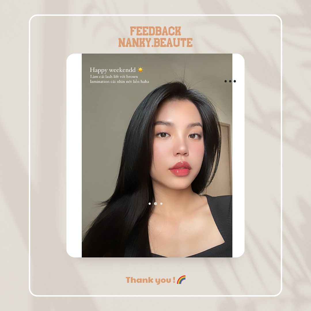 Tác phẩm nối mi classic tự nhiên tại Thảo Điền